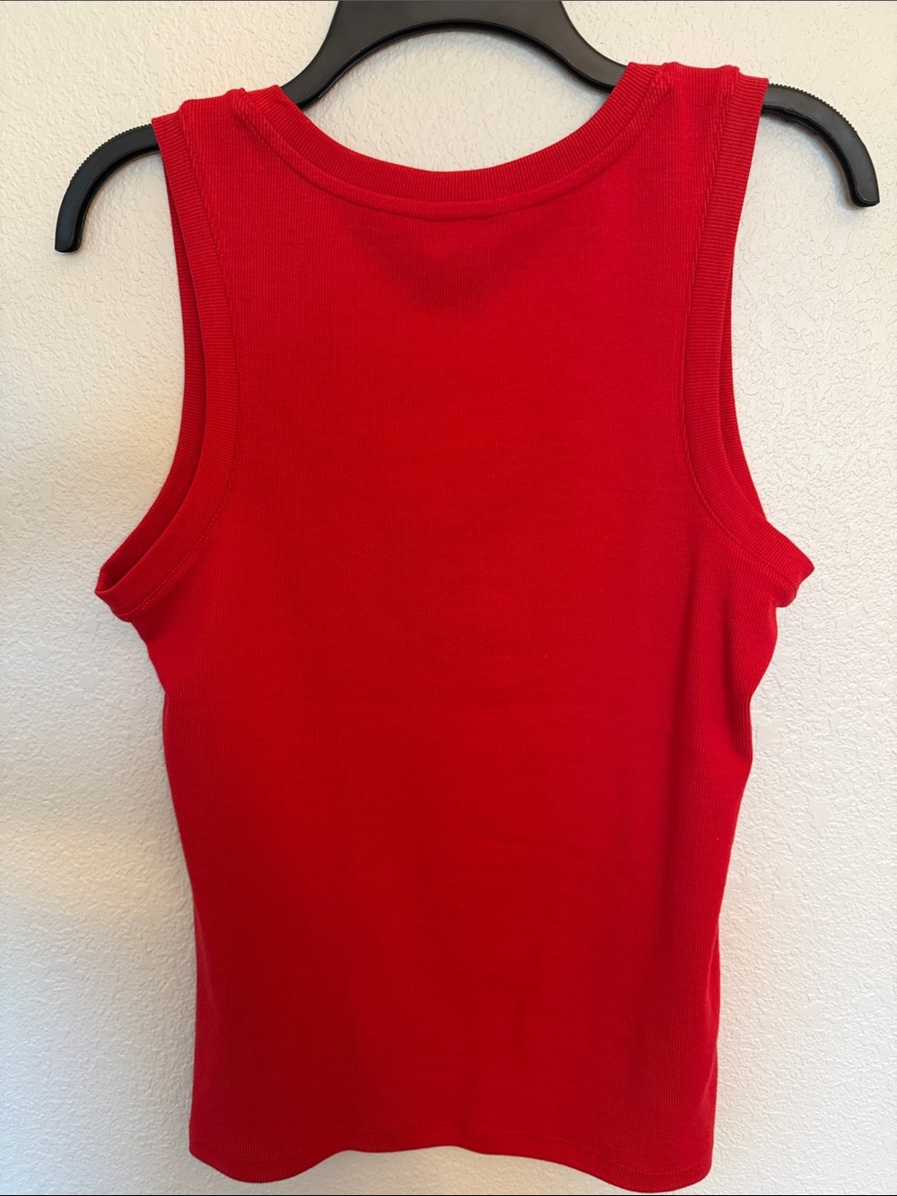 Lands' End Red Ribbed Henley Tank - Picture 4 of 7